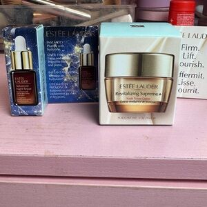 Estee Lauder Advanced Night Repair Serum in Blue and Gold